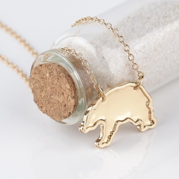 πHPπ Mama Bear Gold Pendant Adjustable Necklace - Picture 3 of 3